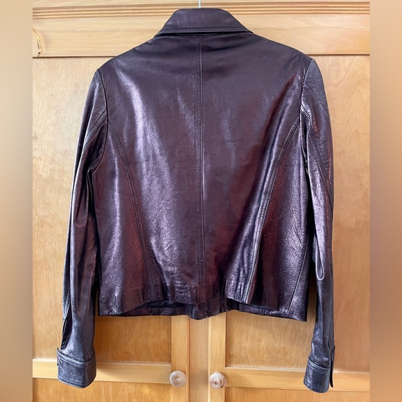 Metallic Leather Jacket - Picture 5 of 5